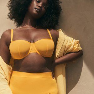 Cuup Balconette Mesh Bra, Marigold